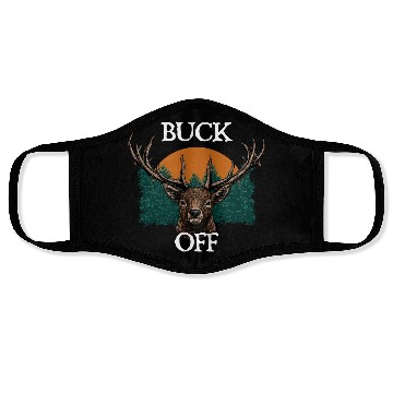 Discover Buck Off Deer Hunting Elk Hunter Forest Seeking Face Masks