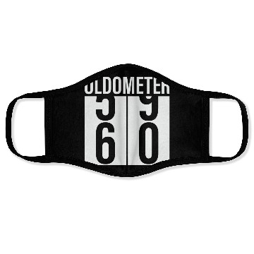 Discover Oldometer Odometer Funny 60th Birthday 60 yrs Joke Face Masks