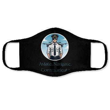 Discover Aviate, Navigate, Communicate - Face Masks for Pilots