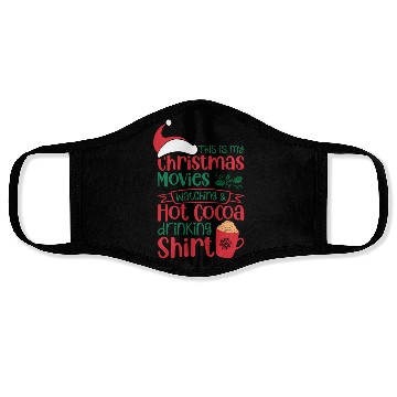 Discover Christmas Movies Watching and Hot Cocoa Drinking Face Masks
