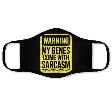 Discover Sarcastic Genealogy DNA Test Genetics Biologist Face Masks