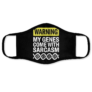 Discover Sarcastic Genealogy DNA Test Genetics Biologist Face Masks