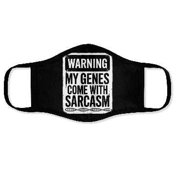 Discover Sarcastic Genealogy DNA Test Genetics Biologist Face Masks