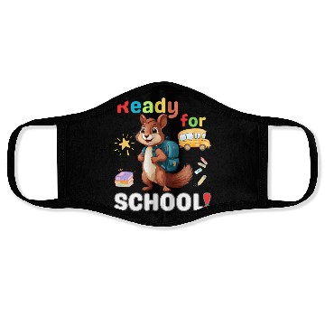 Discover Squirrel Ready to School, Back to school Face Masks