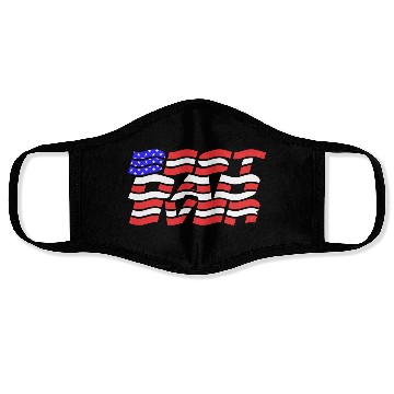 Discover Best Dad Ever US Flag Face Masks