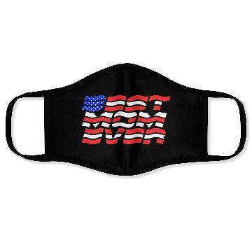 Discover Best Mom ever US Flag Face Masks