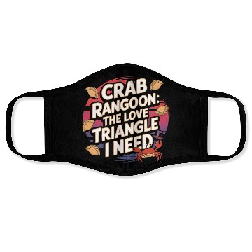 Discover Crab Rangoon Lover American Chinese Sea Food Face Masks