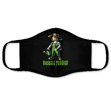 Discover Jack Russell Terrier Gardener Face Masks