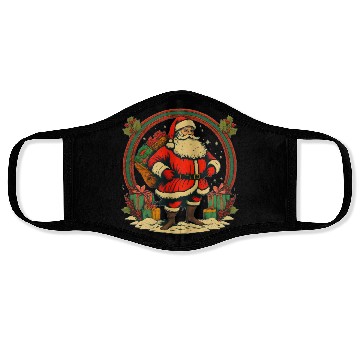 Discover Christmas Santa Claus Holiday Graphic Face Masks