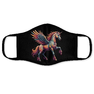 Discover Unicorn Graffiti Face Masks
