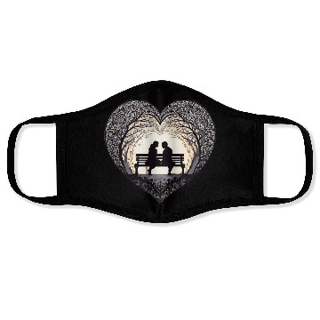 Discover happy Valentine’s Day couple Face Masks