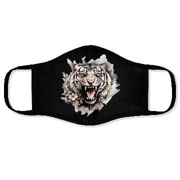 Discover "Tiger Face Masks Women's - Wild Animal Graphic Face Masks"