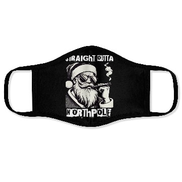 Discover straight outta northpole christmas santa claus Face Masks