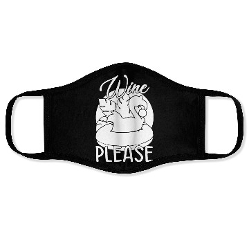 Discover Party Flamingo Wine please Funny Flamingo Face Masks