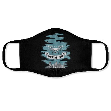 Discover Drone Sky's The Limit Face Masks