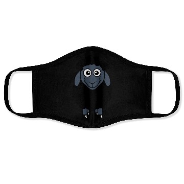 Discover Black Sheep Small Cute Funny Lamb Cool Comic Sweet Face Masks