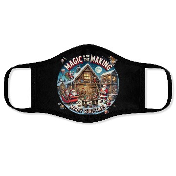 Discover Santa's Workshop Christmas Magic Face Masks