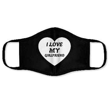 Discover I love my Girlfriend Face Masks