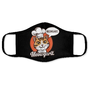 Discover Meowgarit the Chef Face Masks