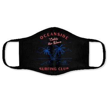 Discover Oceanside Surfing Club – California Surf Style Face Masks