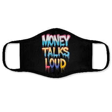 Discover Money Talks Art Face Masks