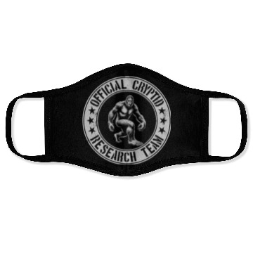 Discover Official Cryptid Research Team Cryptids Sasquatch Face Masks