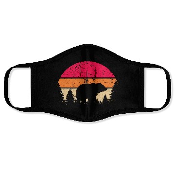 Discover Bear Nature Outdoor Hiking Forest Face Masks