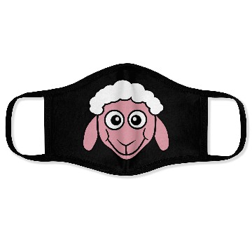 Discover Sheep Face Head Cute Small Baby Lamb Sweet Comic Face Masks