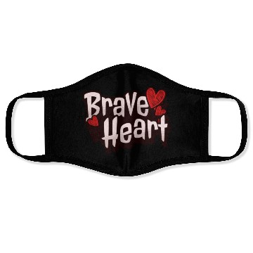 Discover Brave Heart - Courageous Warrior Face Masks