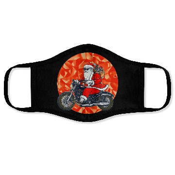 Discover Santa Claus on Motorcycle Christmas , Cool Santa Face Masks