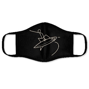 Discover Surfer aerial surf trick Face Masks