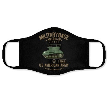 Discover American US Army Vehicle Face Masks