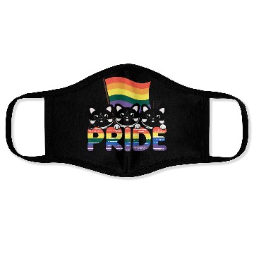 Discover Pride of Jacksonville City Florida USA Rainbow Fla Face Masks