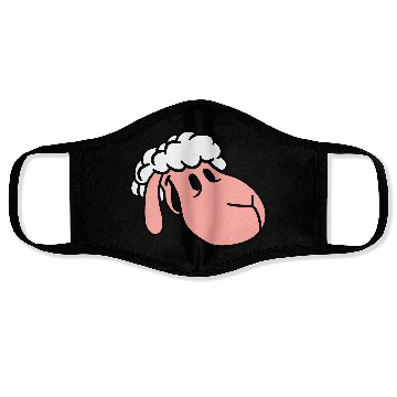 Discover Sheep Face Head Cute Sweet Little Lamb Cool Comic Face Masks