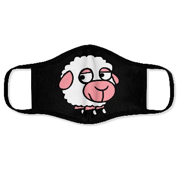 Discover Sheep Sad Shy Introverted Unhappy Look Sideways Face Masks