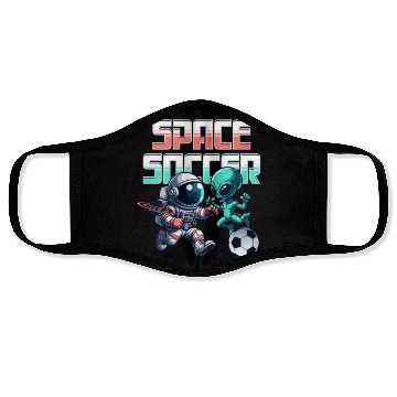 Discover Space Soccer Face Masks Design