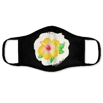 Discover Yellow and white flower Face Masks