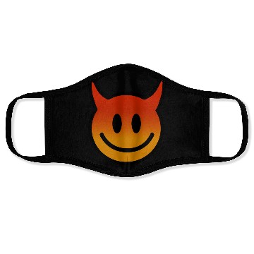 Discover Cute Devil Face – Mischief with a Grin Face Masks
