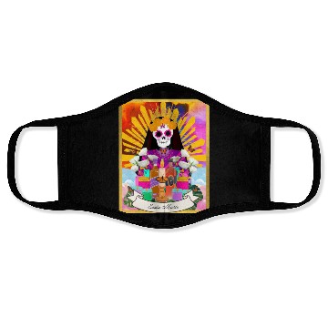 Discover Butterfly Santa Muerte Face Masks