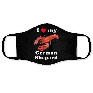 Discover I Love My Getman Shepard Funny Meme Face Masks