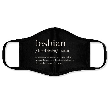 Discover Lesbian Definition Face Masks