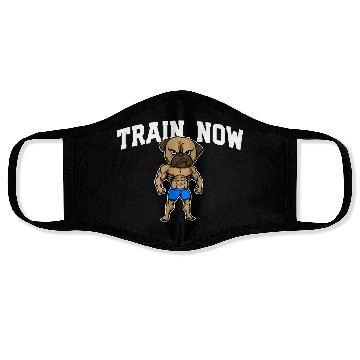 Discover Train Now Workout Motivational Quote Gym Face Masks