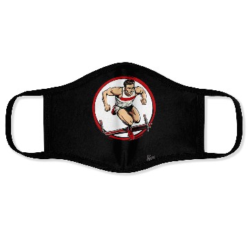 Discover Track and Field Hurdles Running Face Masks