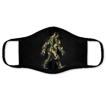 Discover Camouflage Bigfoot - Hidden in Plain Sight Face Masks