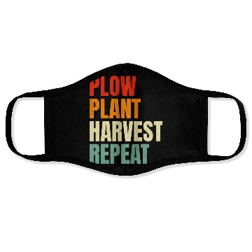 Discover Plow Plant Harvest Repeat Farming Face Masks