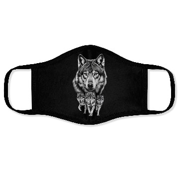 Discover Wolf Face Masks, Wolf Lover Face Masks, Wolf Moon Face Masks, Wol