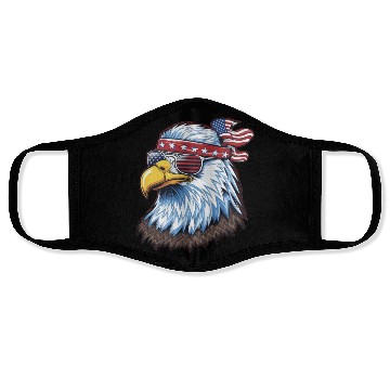 Discover America Est 1776. USA Face Masks