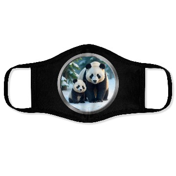 Discover Panda and Cub Animal Face Masks