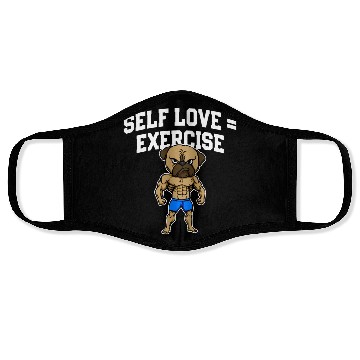 Discover Self Love Exercise Workout Motivational Quote Gym Face Masks