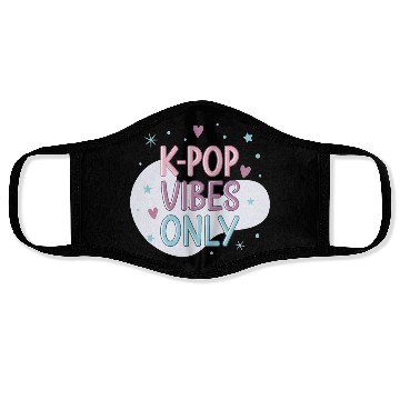 Discover K-Pop Vibes Only-stylish K-pop Design Face Masks